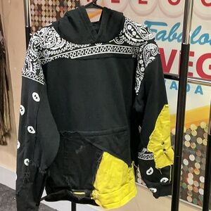 Black and Yellow Graphic Hoodie